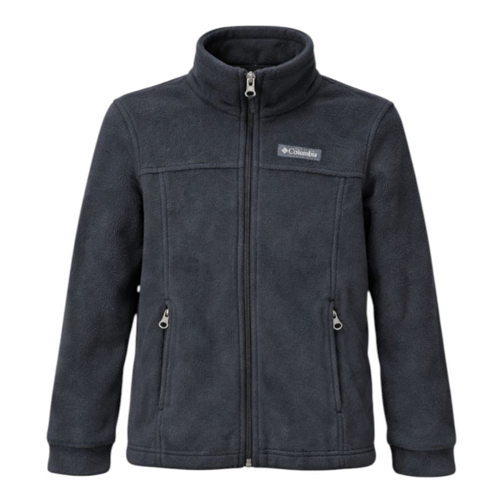Columbia Gray Charcoal Steen Mountain Fleece Zip Jacket Kids Boys Size Xs 6 7
